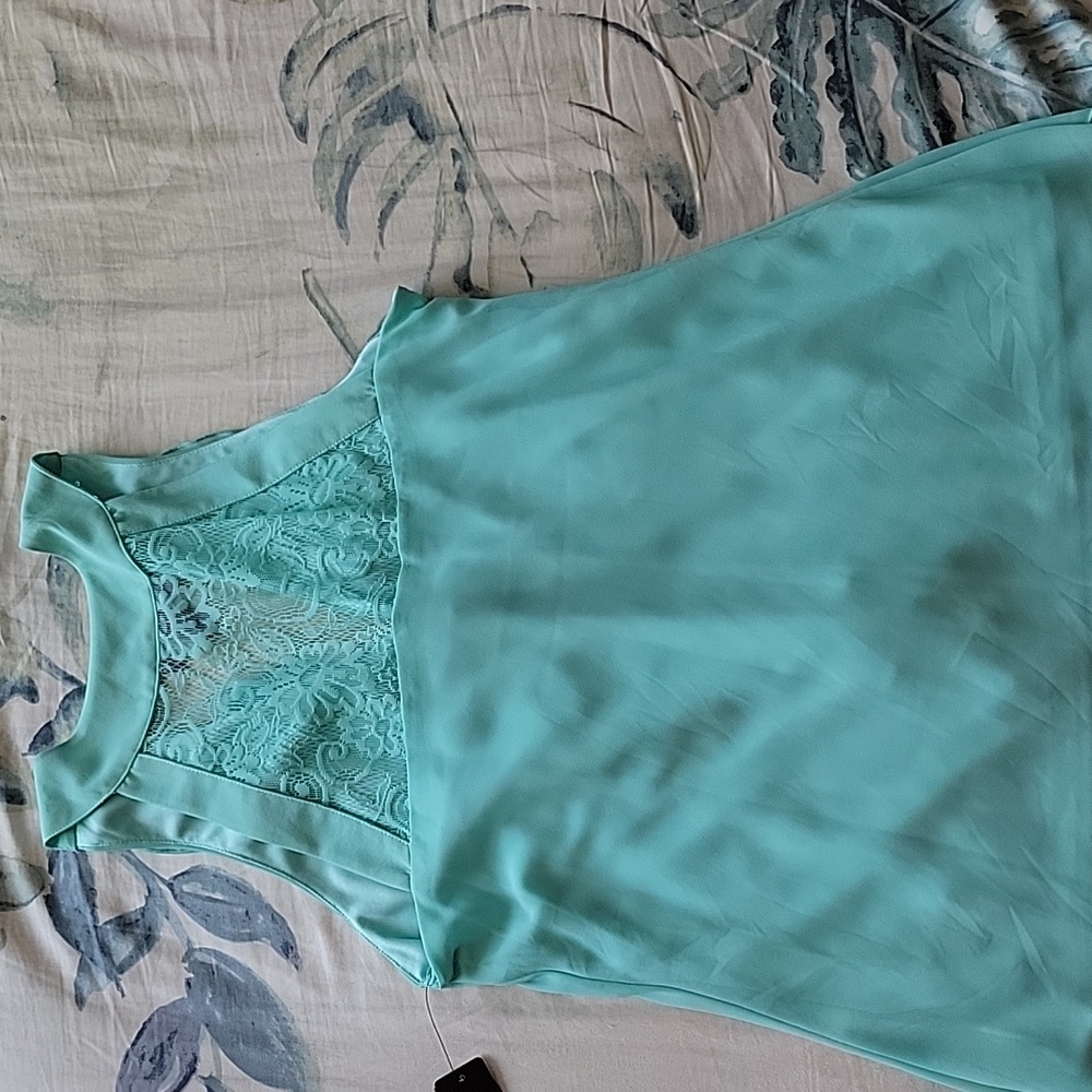 BCX Ruffle front Sleeveless Blouse - Picture 6 of 9